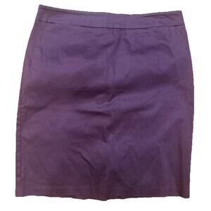 New York And Company Skirt 8 Plum Purple Stretch